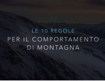10 regole in montagna